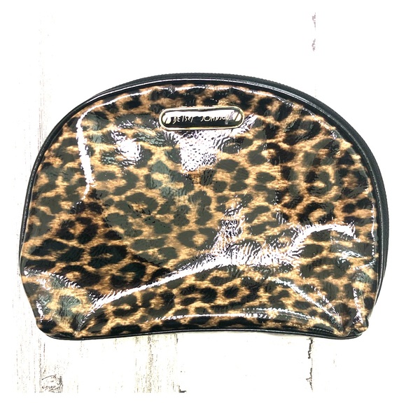 Betsey Johnson Handbags - Betsey Johnson Leopard Print Cosmetic Bag